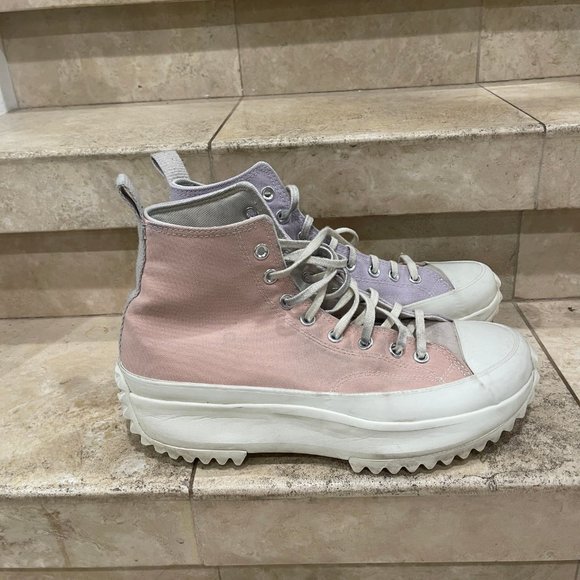 Converse Run Star Hike High Top Platform Shoes Sneakers Pink Purple, Mens 11.5 - Picture 12 of 15